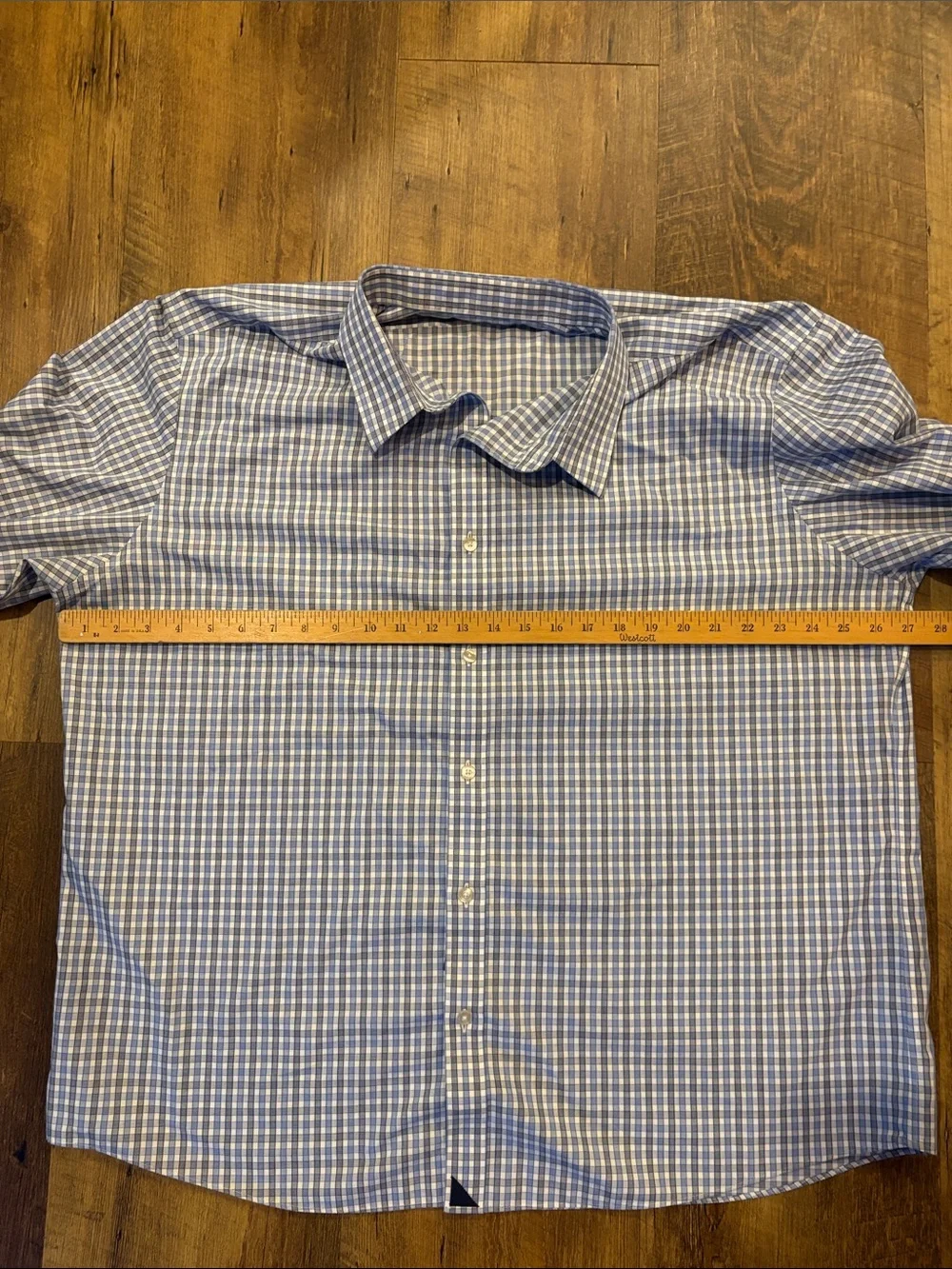 UNTUCKit Men's Durif Wrinkle-Free Gingham Button Down Shirt XXX-Large